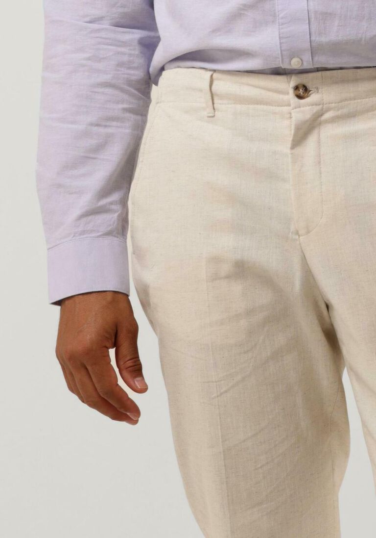 SELECTED HOMME witte selected homme pantalon slhrelax180-martin linen trouser ex