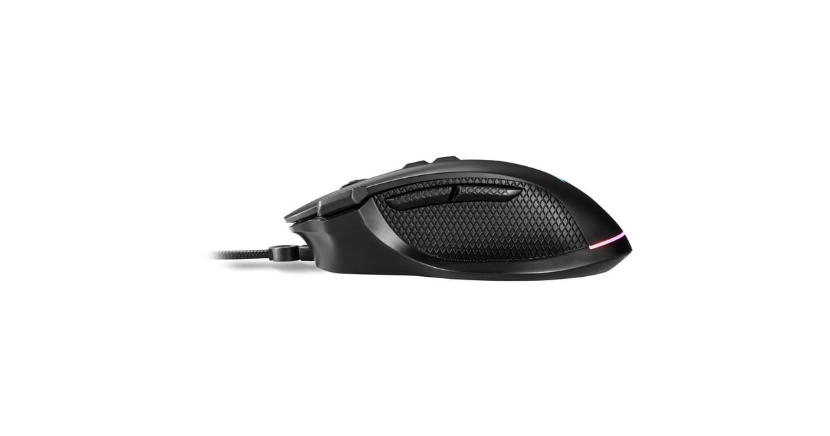 SharkoonSHARK Force III gaming muis  (Zwart, 400 - 12.800 dpi, RGB leds)