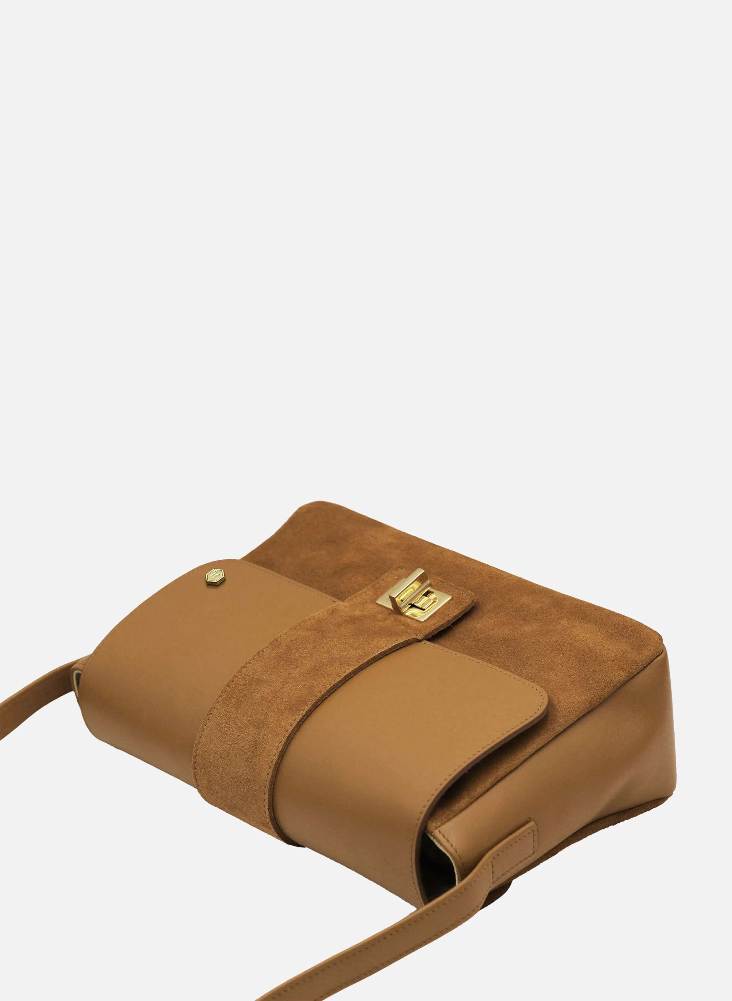 Sac bandoulière cuir | Marron