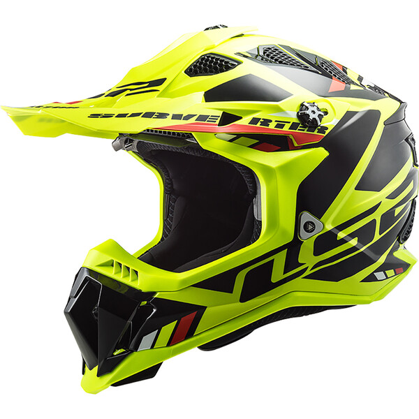 LS2 - Casque MX700 Subverter Evo Stomp Noir / Jaune fluo