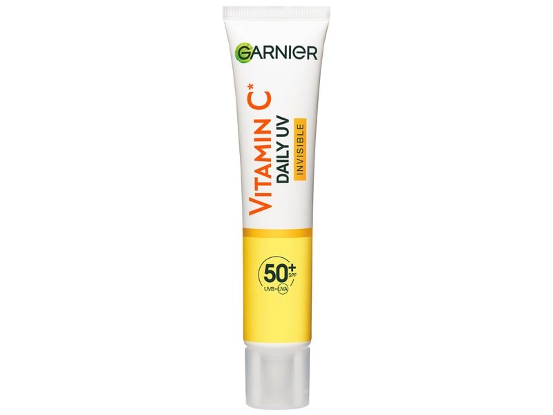 Garnier Sonnencreme Vitamin C Daily UV Fluid Invisible 40 m Sonnenfluid schützt vor Sonneneinstrahlung und sorgt für ein glatteres Hautbild