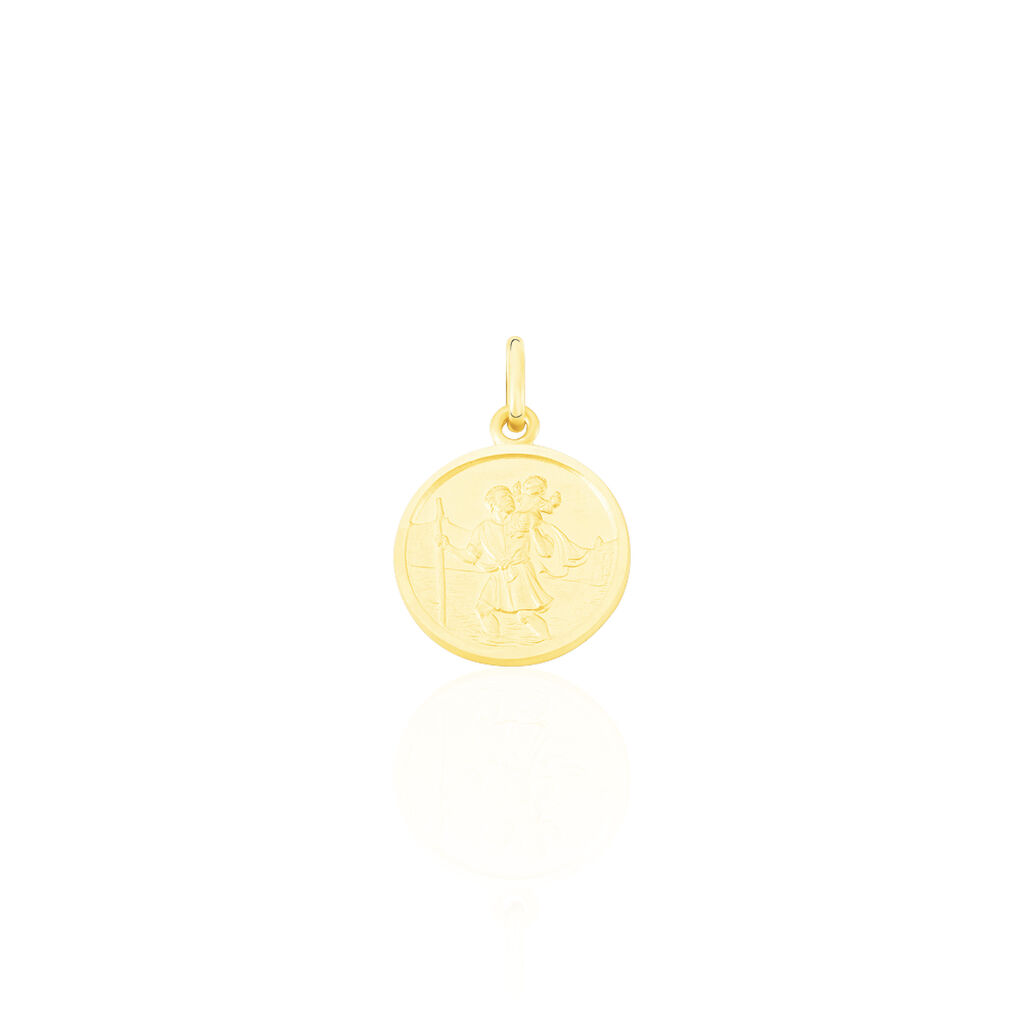Pendentif Saint Christophe Or Jaune