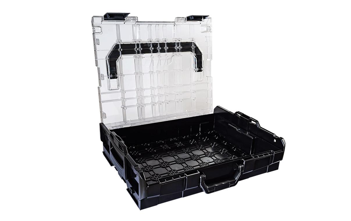 Systemkoffer L-BOXX 102 Schwarz, Deckel transparentWerkzeugbox 102 Transparent