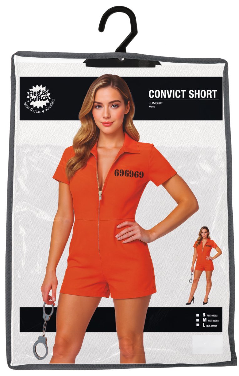 Boevenpak Oranje Dames Kort