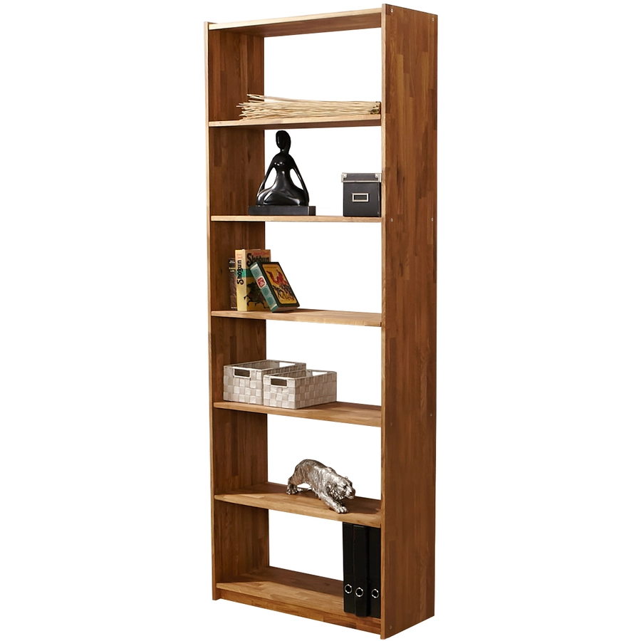 TiCAA Standregal Eiche massiv natur 214 cm