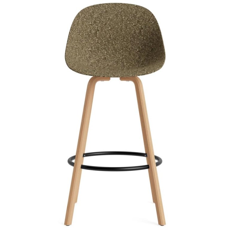 Normann Copenhagen Mat Chair stoel barkruk 75 cm beuken Cream/Hemp