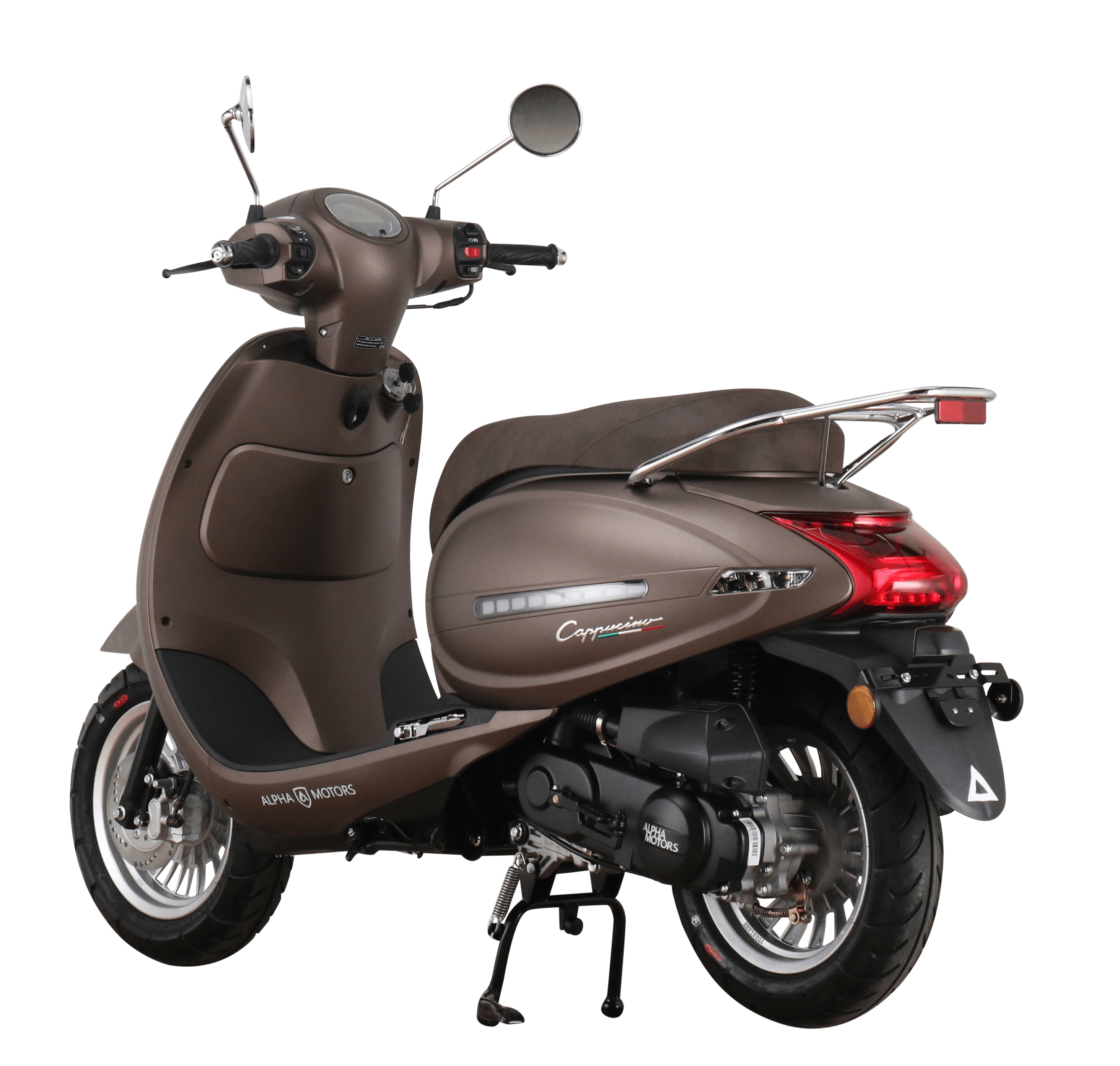 Alpha Motors Motorroller Cappucino 50 ccm 45 kmh EURO 5 mattbraun