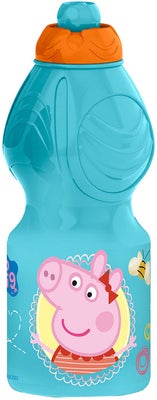 Peppa Gris Vannflaske 400ml, Lyseblå