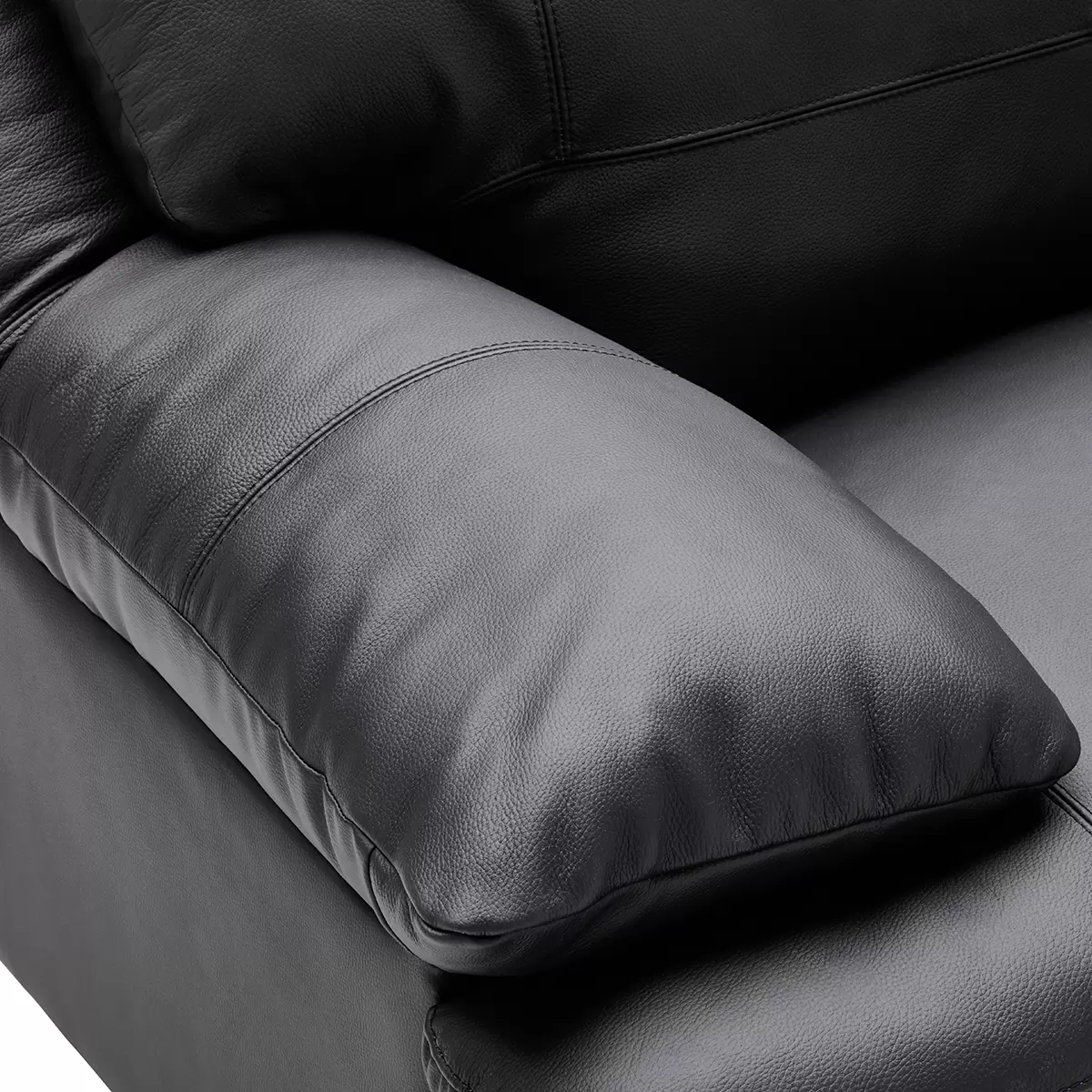 3er Sofa Salerno Schwarz