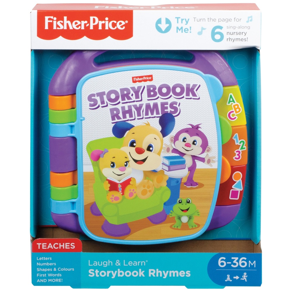 Fisher-Price Lachen & Lernen Bilderbuch Reime Aktivitätsspielzeug
