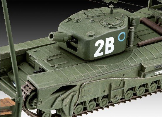 Revell - Churchill A.V.R.E. Tank Byggesæt - 1:76 - Level 4 - 03297