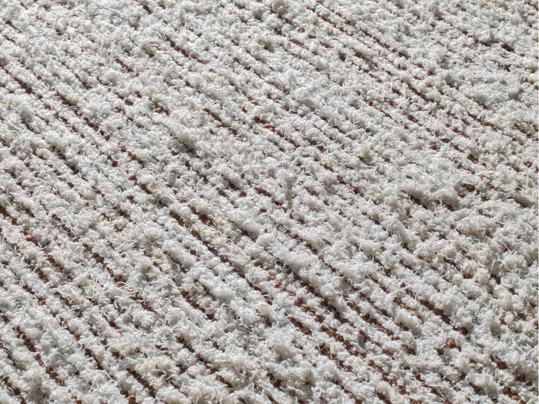 Tapis intérieur - semi-uni - crème - 120 x 170 cm - REIMAGINE