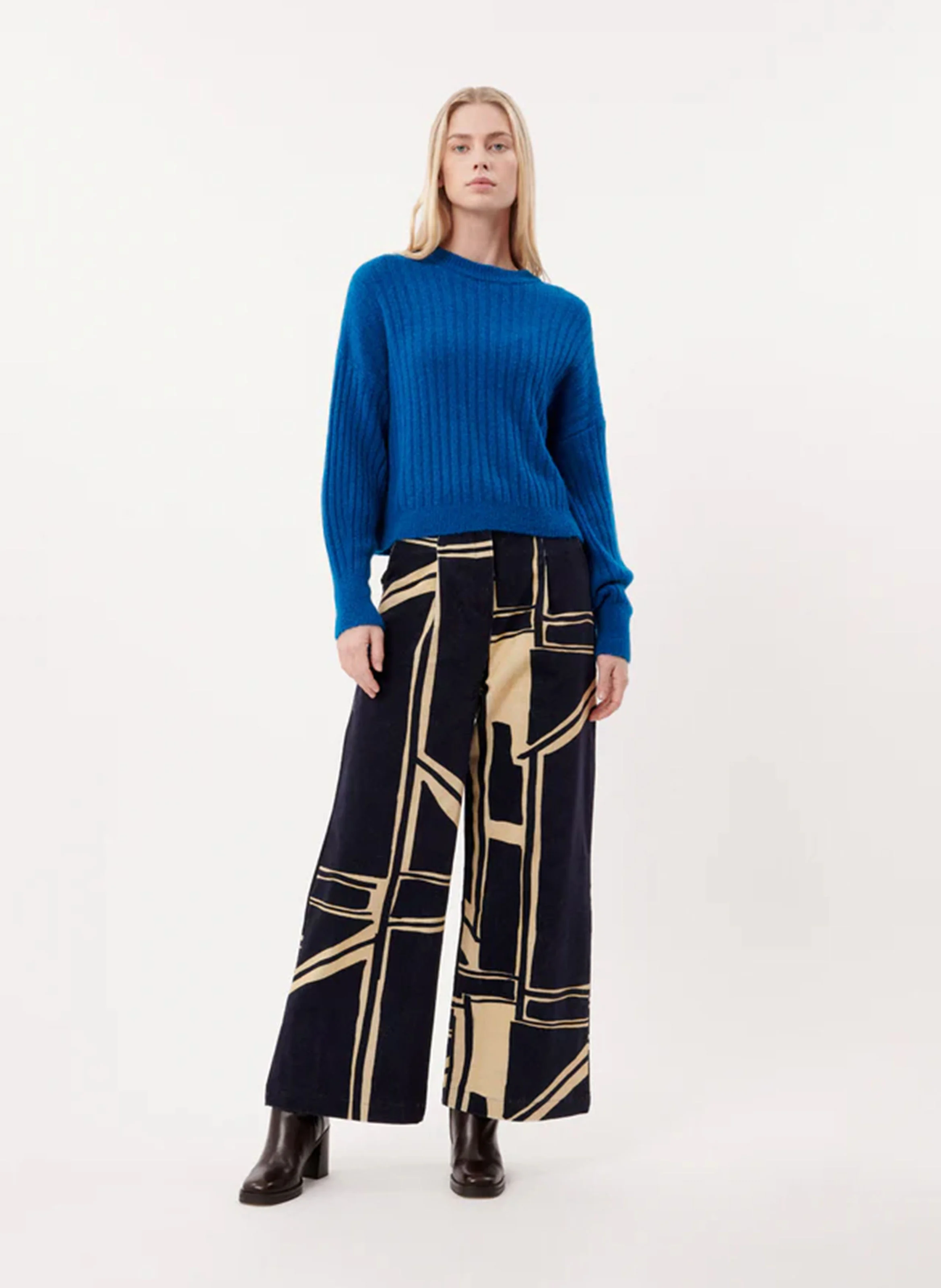 NAICHA - Pull col rond | Bleu