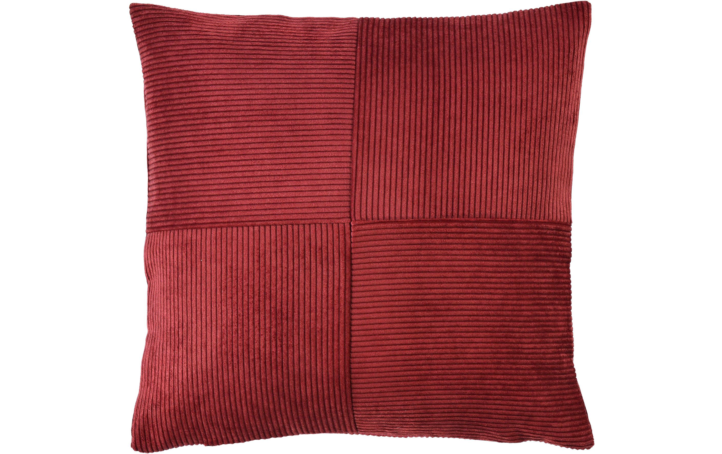 Kissenbezug Count 40 x 40 cm, WeinrotCord-Kissenhülle