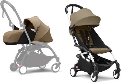 Stokke YOYO 3 Sportsvogn inkl. Newborn Pack, Toffee/White