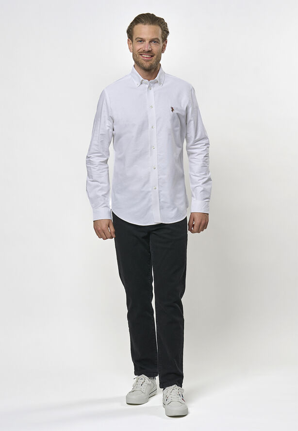 U.S. Polo Assn. USPA Shirt Armin Men 11-0601tcx white