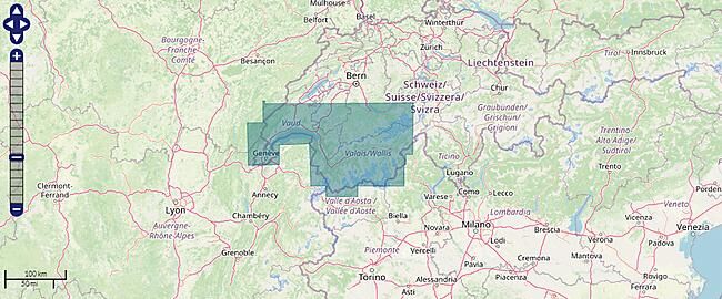 TWONAV - CARTOGRAPHIE TWONAV SUISSE TOPO ZONE 1/25000 eme