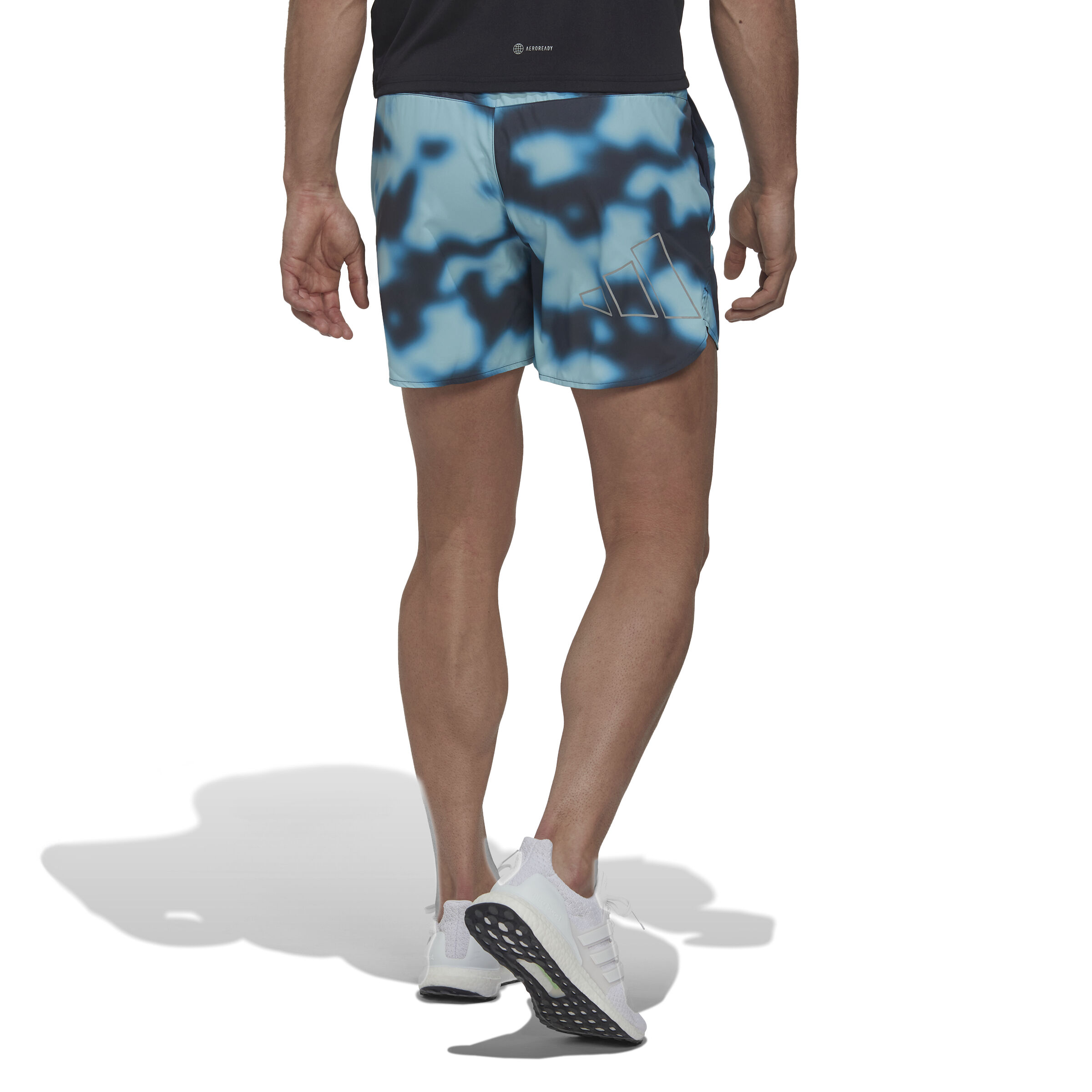 adidas Run Icons Logo Graphic All Over Print Shorts Hommes - Multicouleur