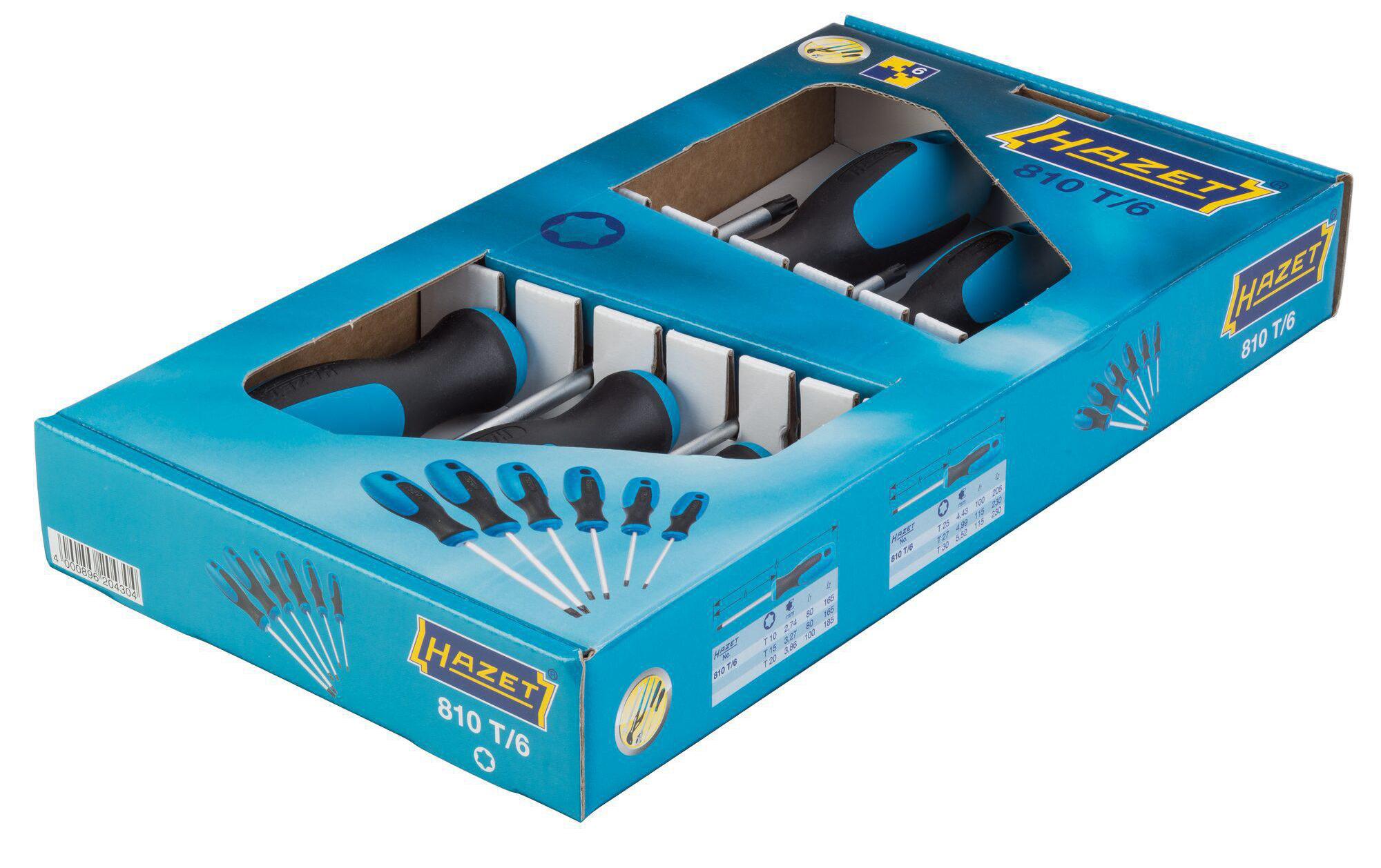 Schraubenzieher-Set 810T/6 6-teiligHazet Schraubenzieher-Satz