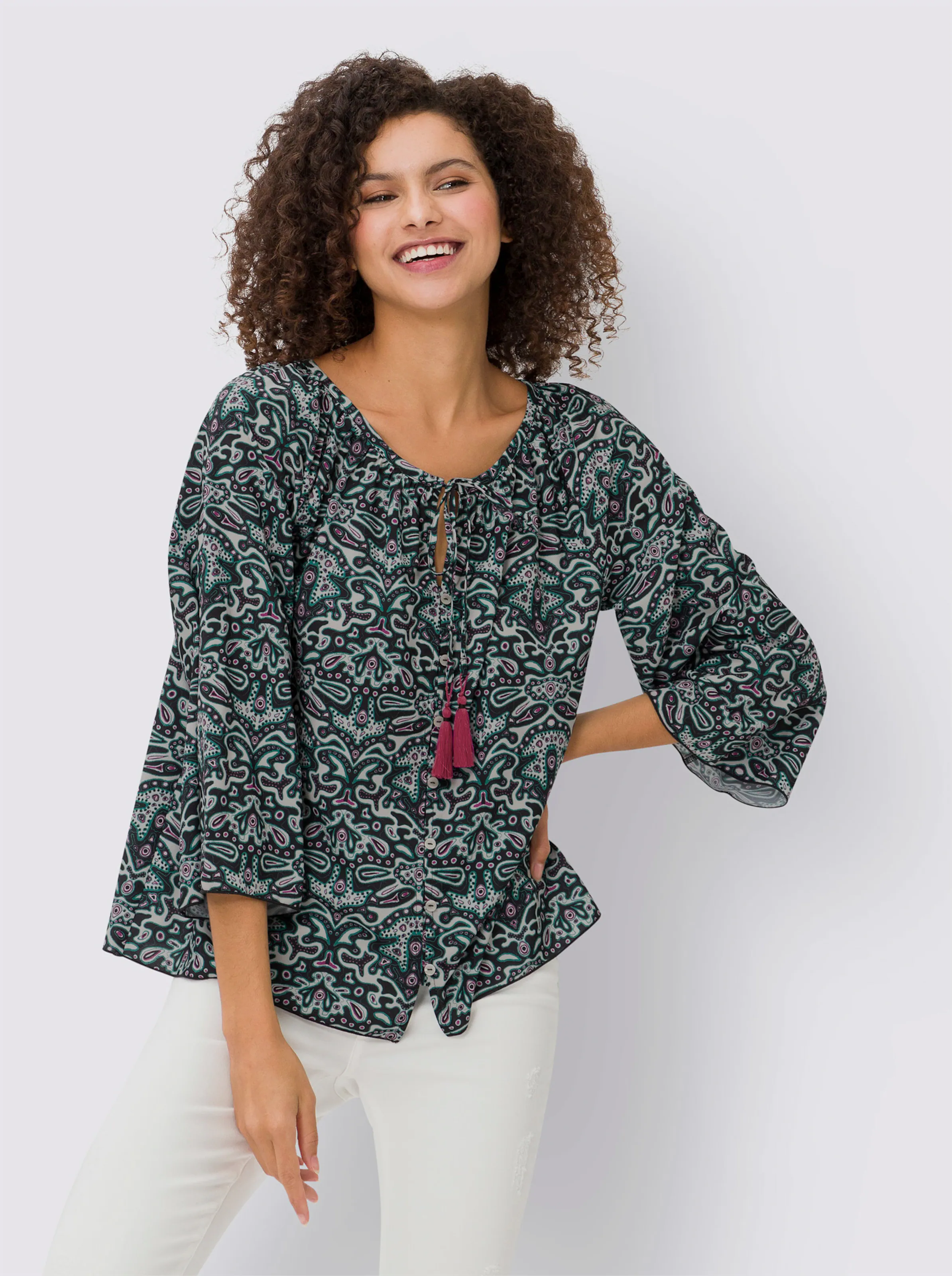 Druckbluse