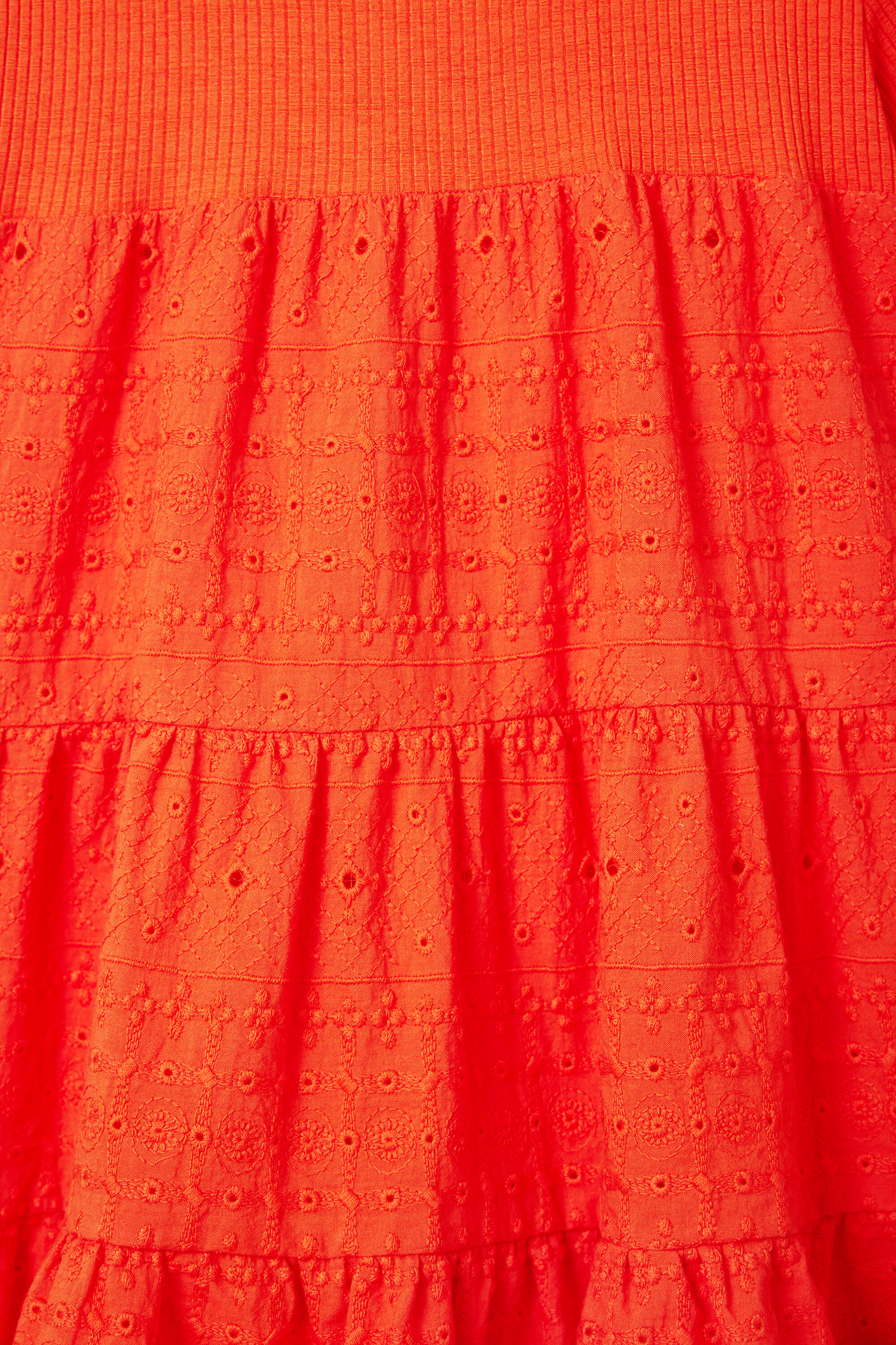 Robe combinée broderie suisse