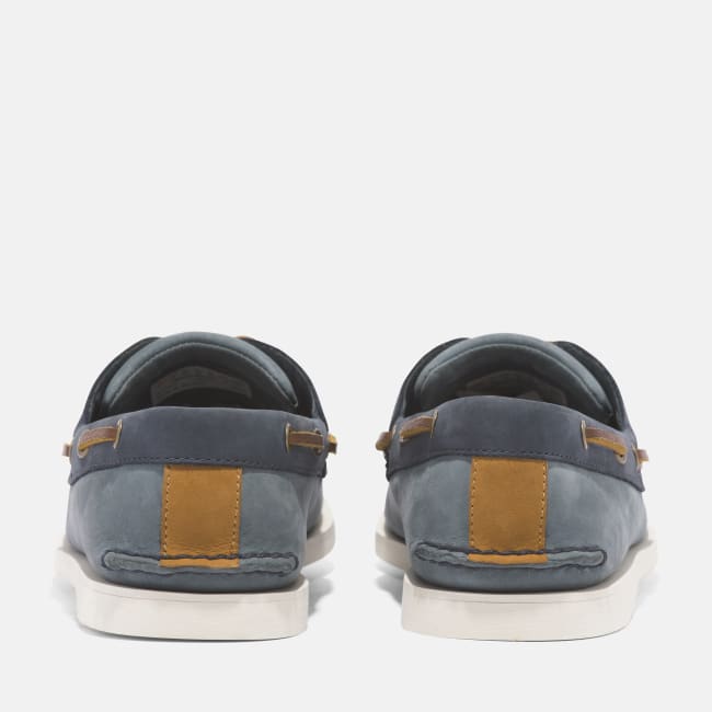 Scarpa da Barca in Pelle Classic da Uomo in Blu                medio