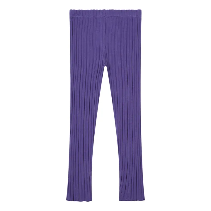 SMALLABLE BASICS Pantalon Fille Leggings en Rib  | Bleu indigo