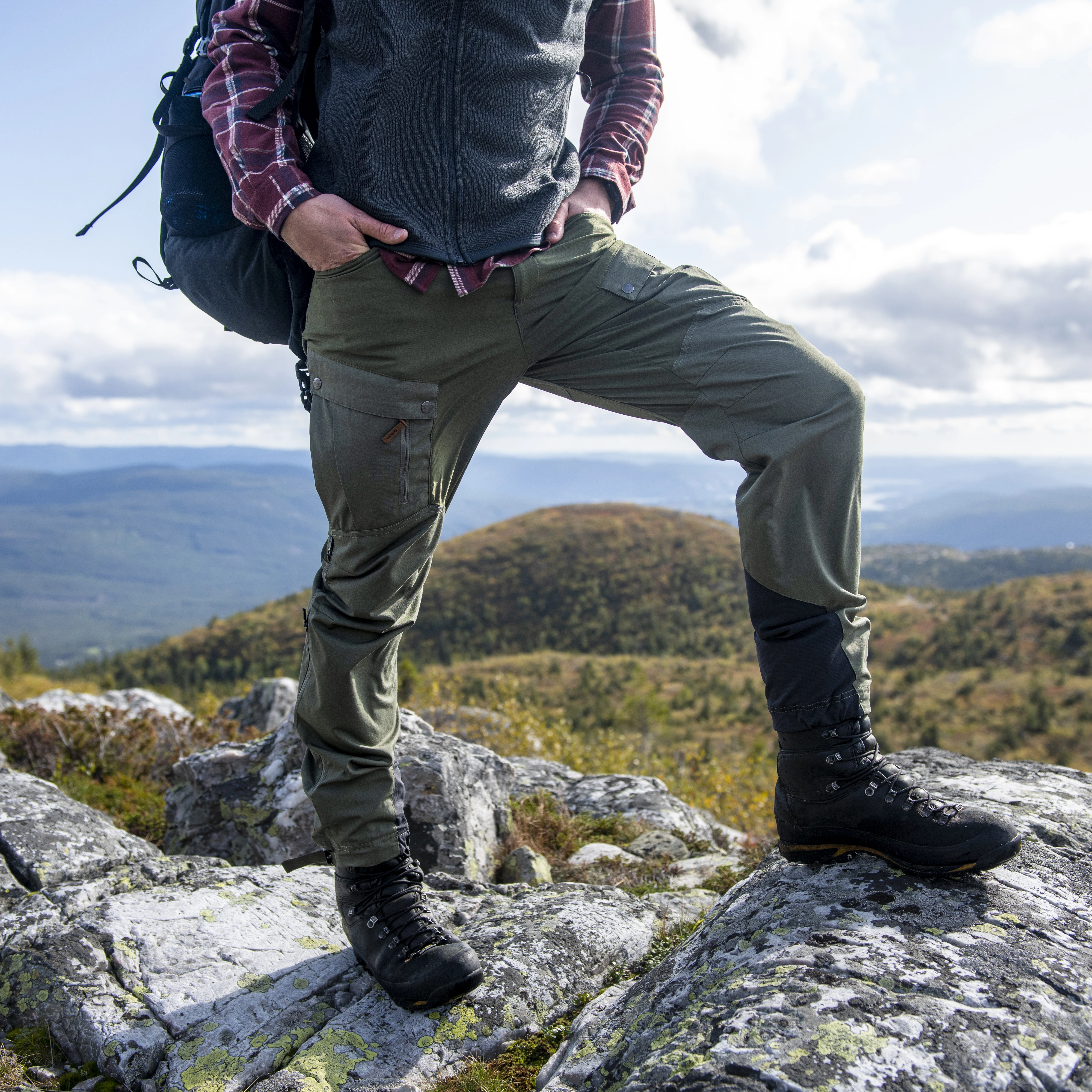 Nordmarka Favor Outdoor Pants Men Green Mud