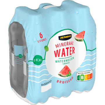 Jumbo Bruisend Mineraalwater Watermeloen Smaak 6 x 500ML