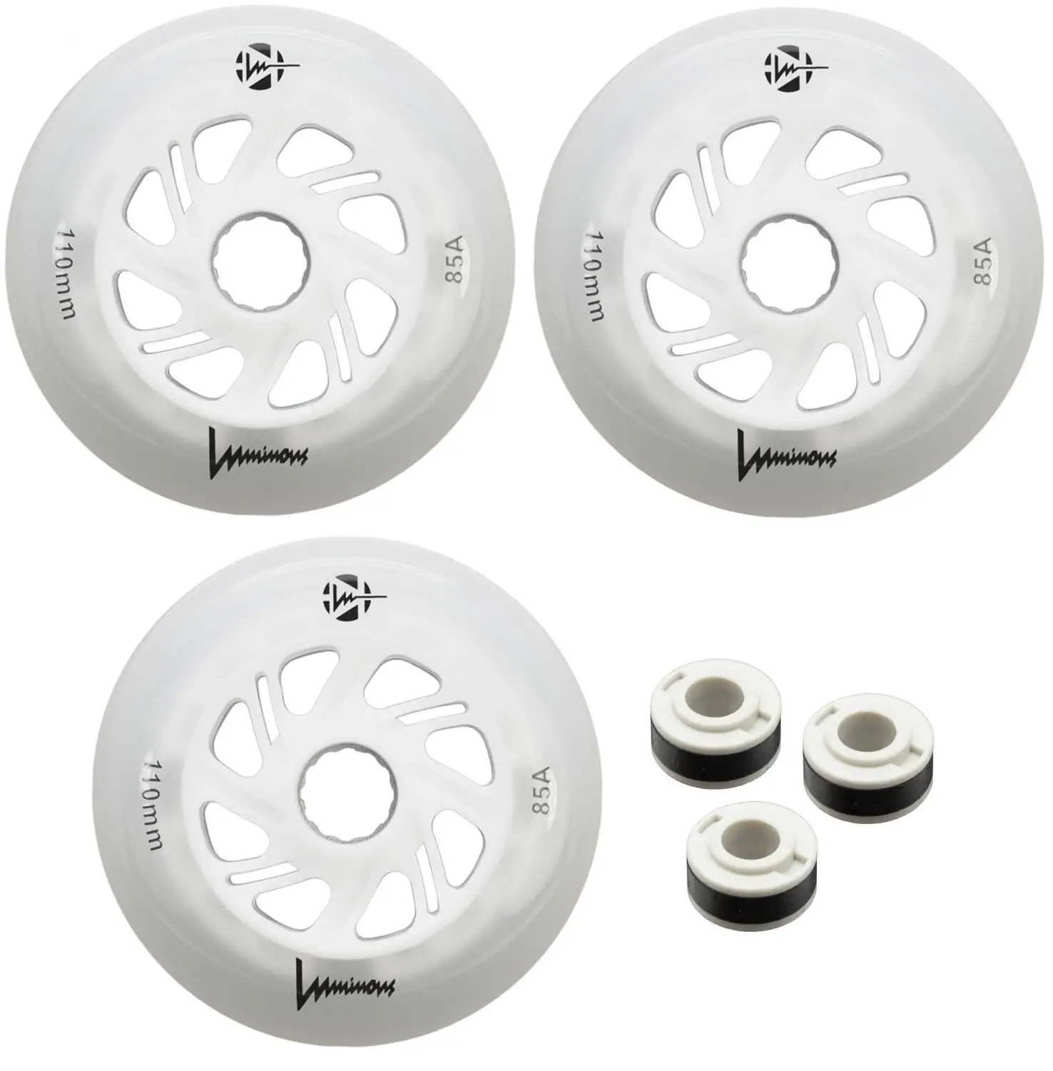 Seba Luminous LED Inliner Hjul 3-Pak - Inliners Rulleskøjter