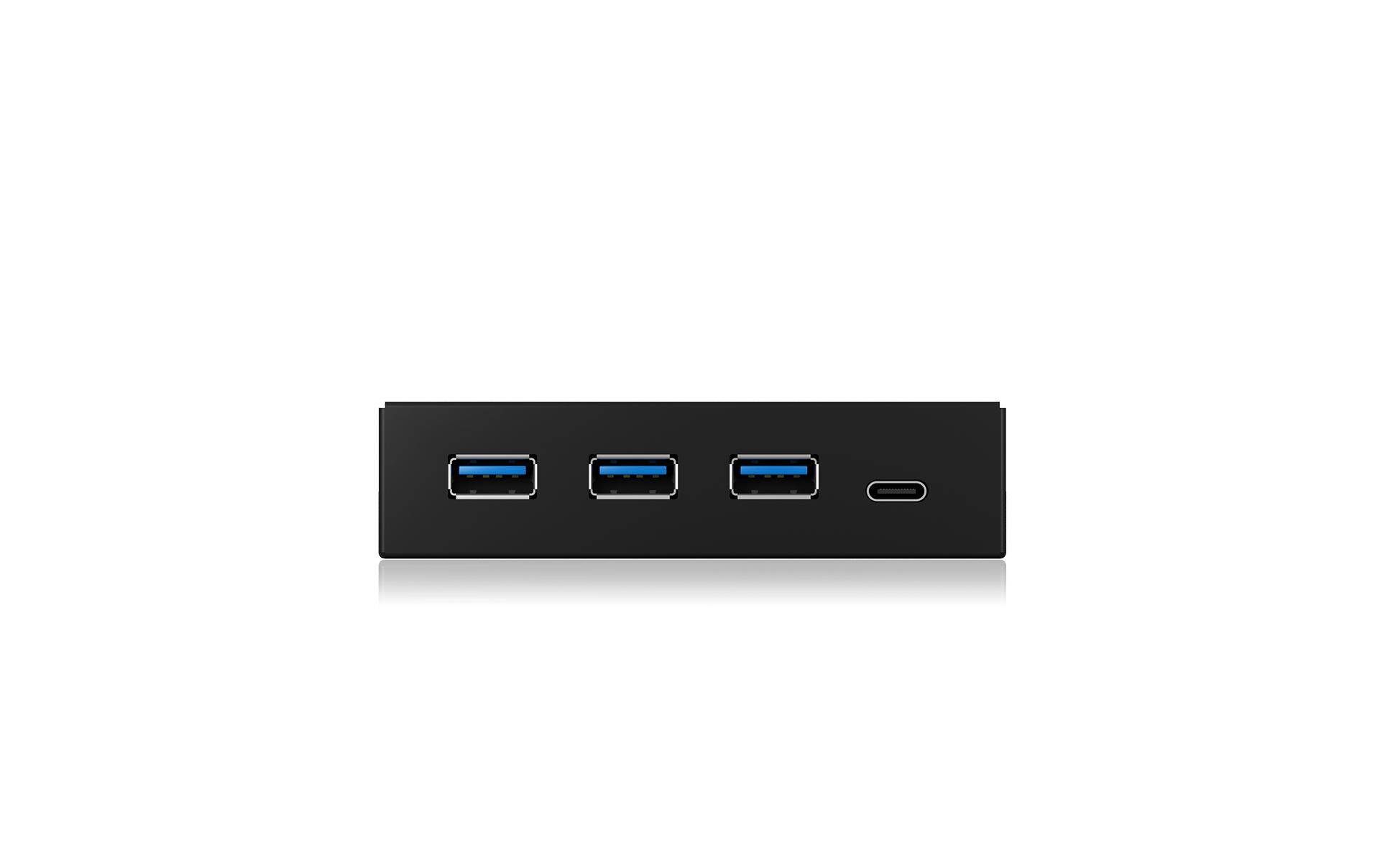 Front Panel IB-HUB1418-i3 USB 3.0 Type-A/Type-C Hub 3.5