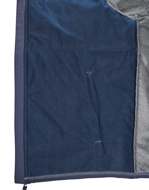 Polo Ralph Lauren - POLAIRE SHERPA ZIPPEE Gris / Marino