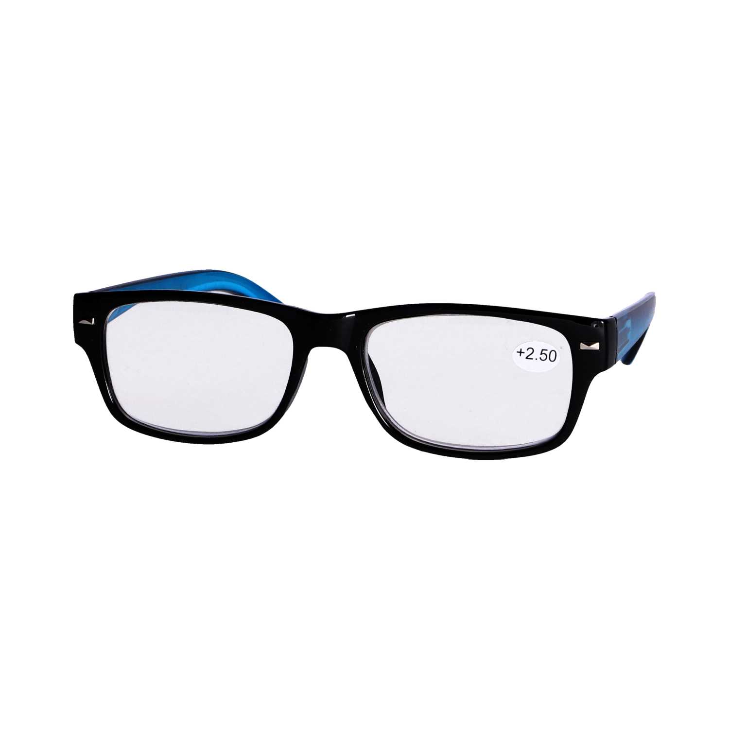 Star Optic Lesehilfe MD2 aus Kunststoff +2,5 Dioptrien schwarz/blau