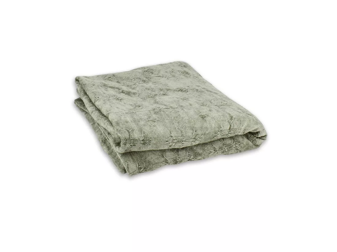Now's Home - Courte Pointe En Kilim Tisse En Relief Vert 140x220cm Byzance