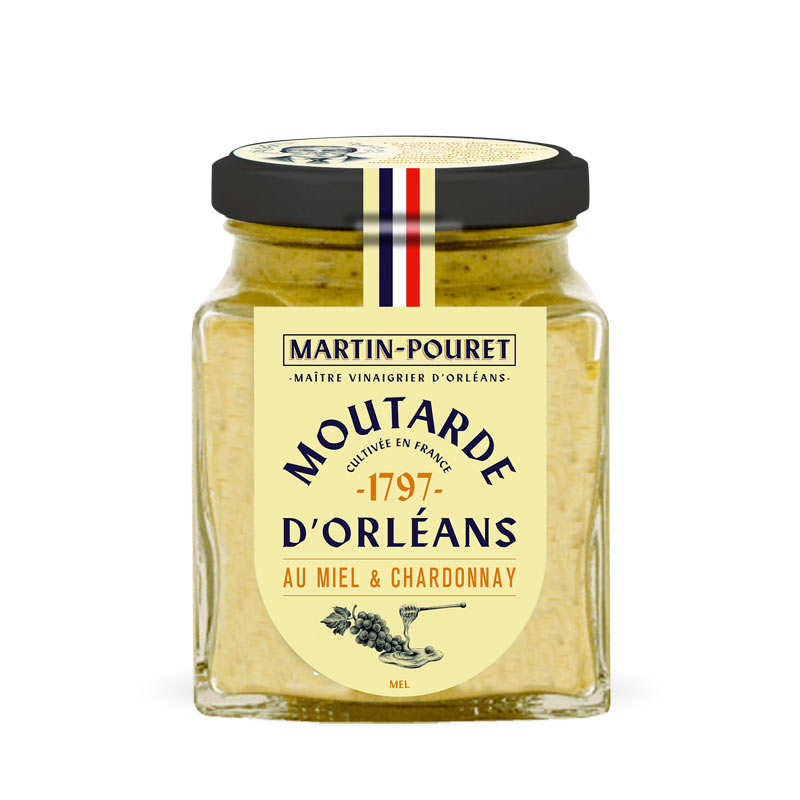 Moutarde d'Orléans Miel et Chardonnay