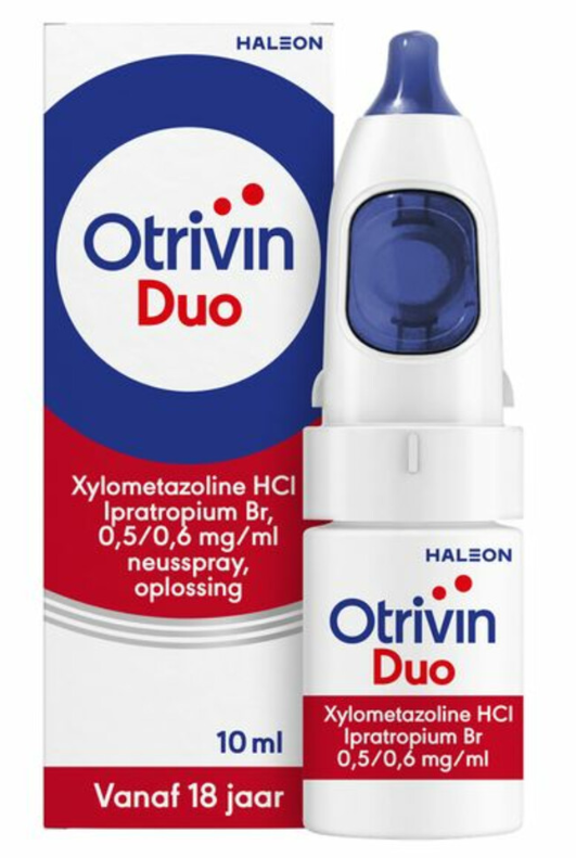 Otrivin Duo Xylometazoline HCl Ipratropium Br, 0,5/0,6 mg/ml Neusspray 10 ML