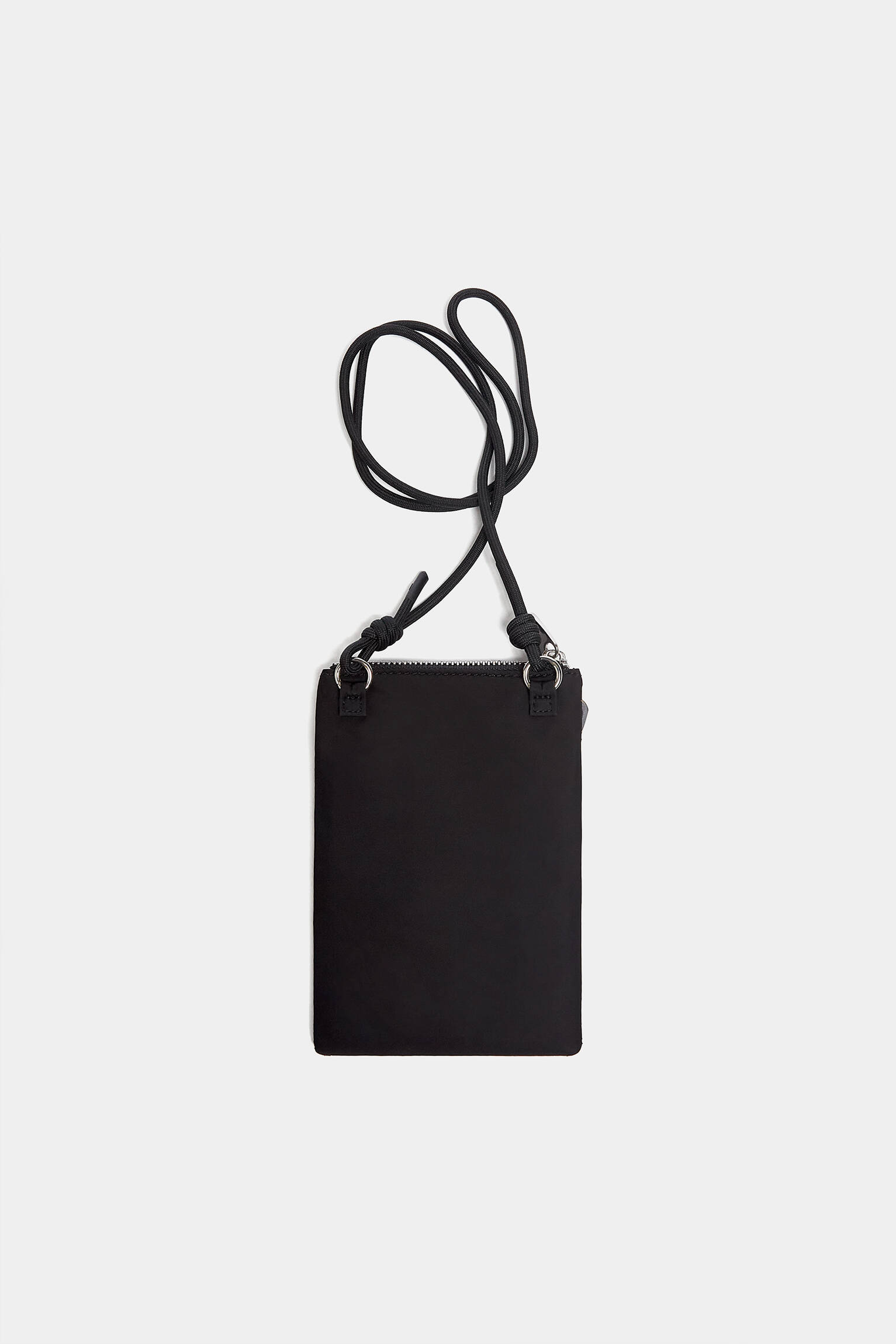 SUPORTE PARA CELULAR COM ZÍPER DUPLO - PRETO