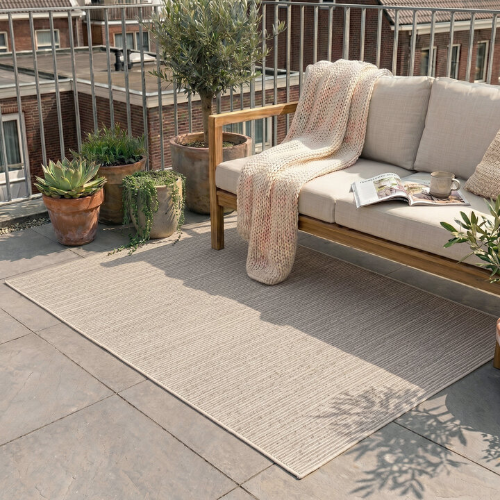 Jute buitenkleed - Nomad Melange Creme | Bohemian
