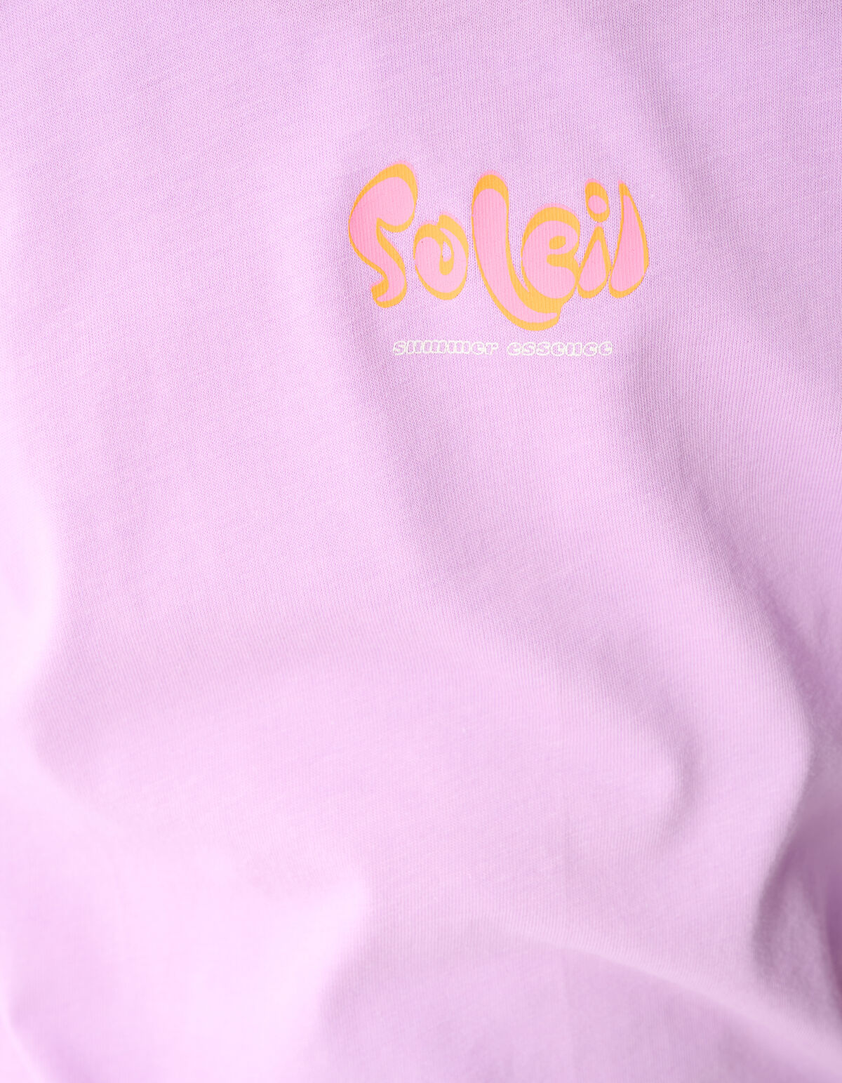 Soleil Artwork T-shirt Lichtpaars