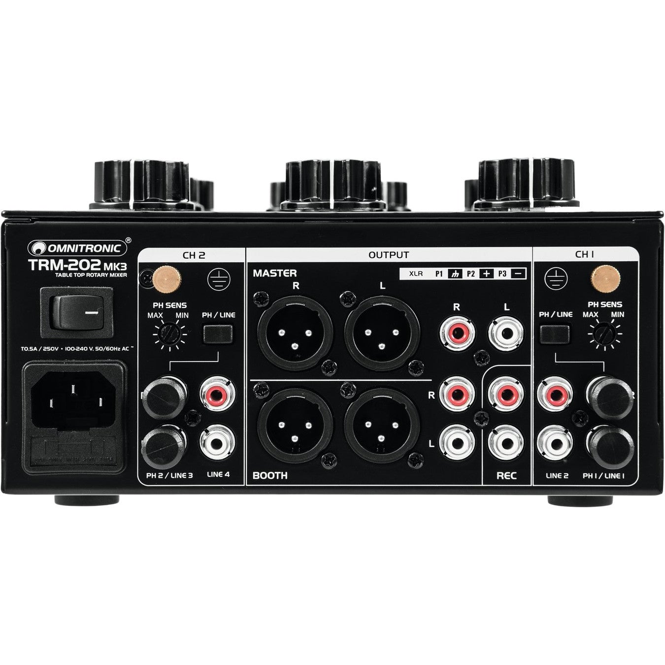 Omnitronic TRM-202MK3 2-kanaals DJ-mixer