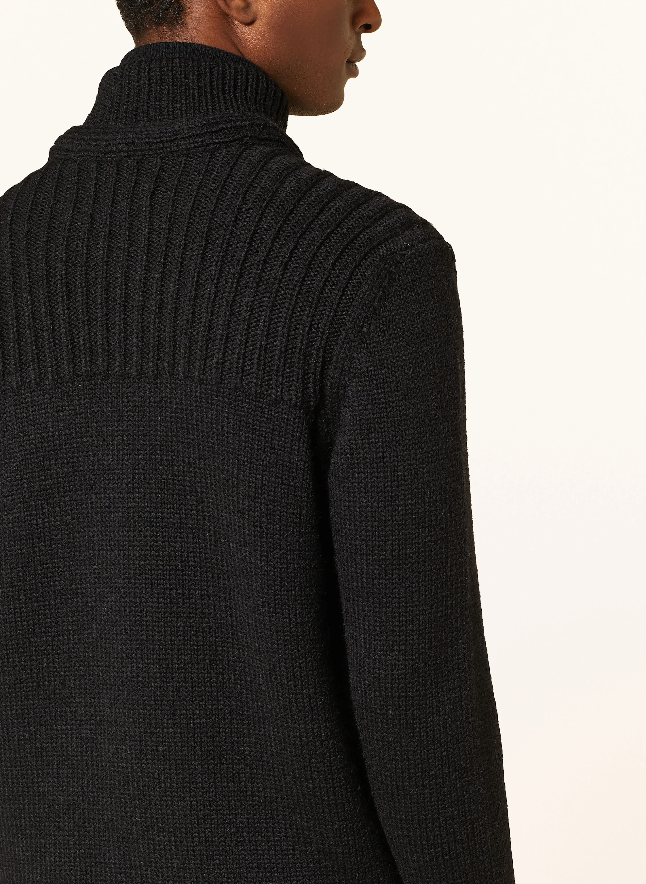 Marc O'Polo Strickjacke mit abnehmbarer Kapuze