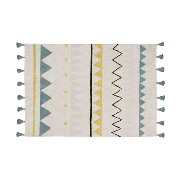 Teppich Azteca Natural-Vintage Blue / Natural - Azul Vintage - L