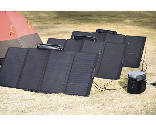 Ecoflow 160 opvouwbaar zonnepaneel, 160 watt, open, 68x157x2,4 cm, voor River en Delta serie