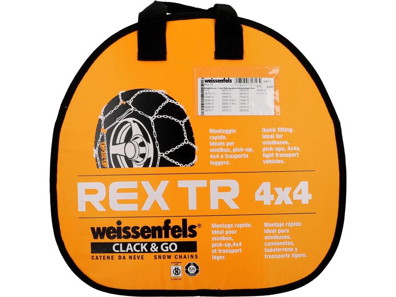 Weissenfels Stahlschneekette Rex TR 4 x 4 Gruppe 11 Schneeketten mit professioneller Leistung