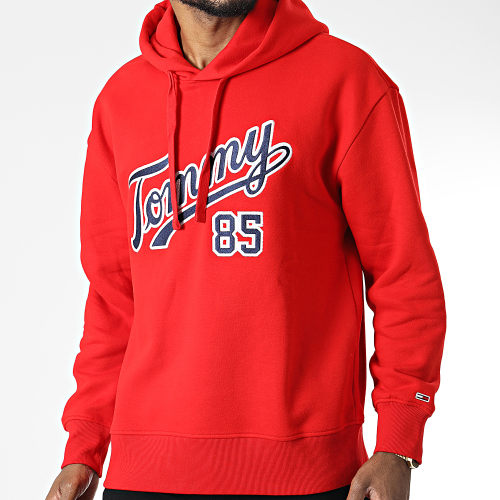 Sweat Capuche Relaxed College 85 5711 Rouge