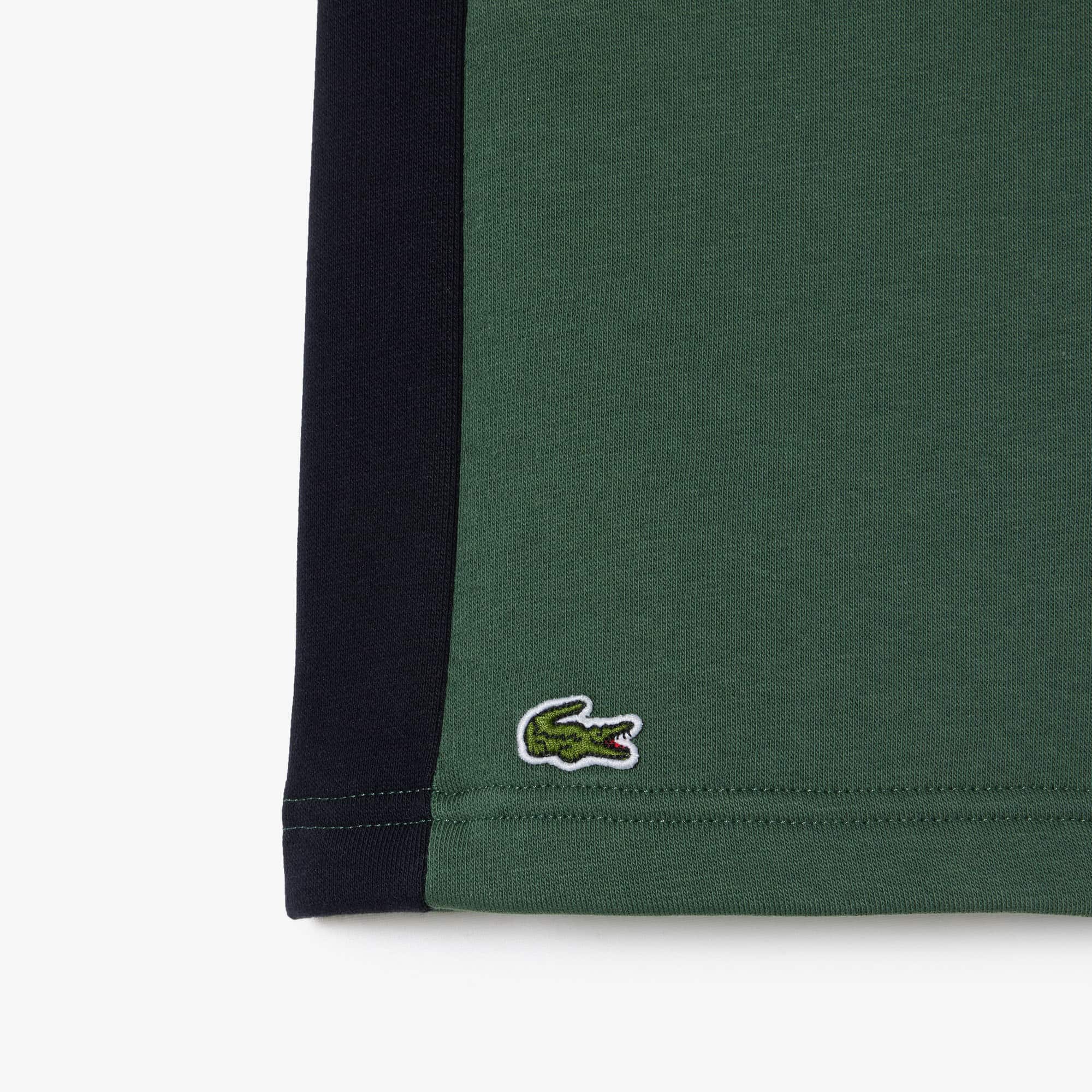 Short enfant Lacoste à bandes colorées en coton biologique Pantalons & Shorts - Vert - Lacoste - Enfant