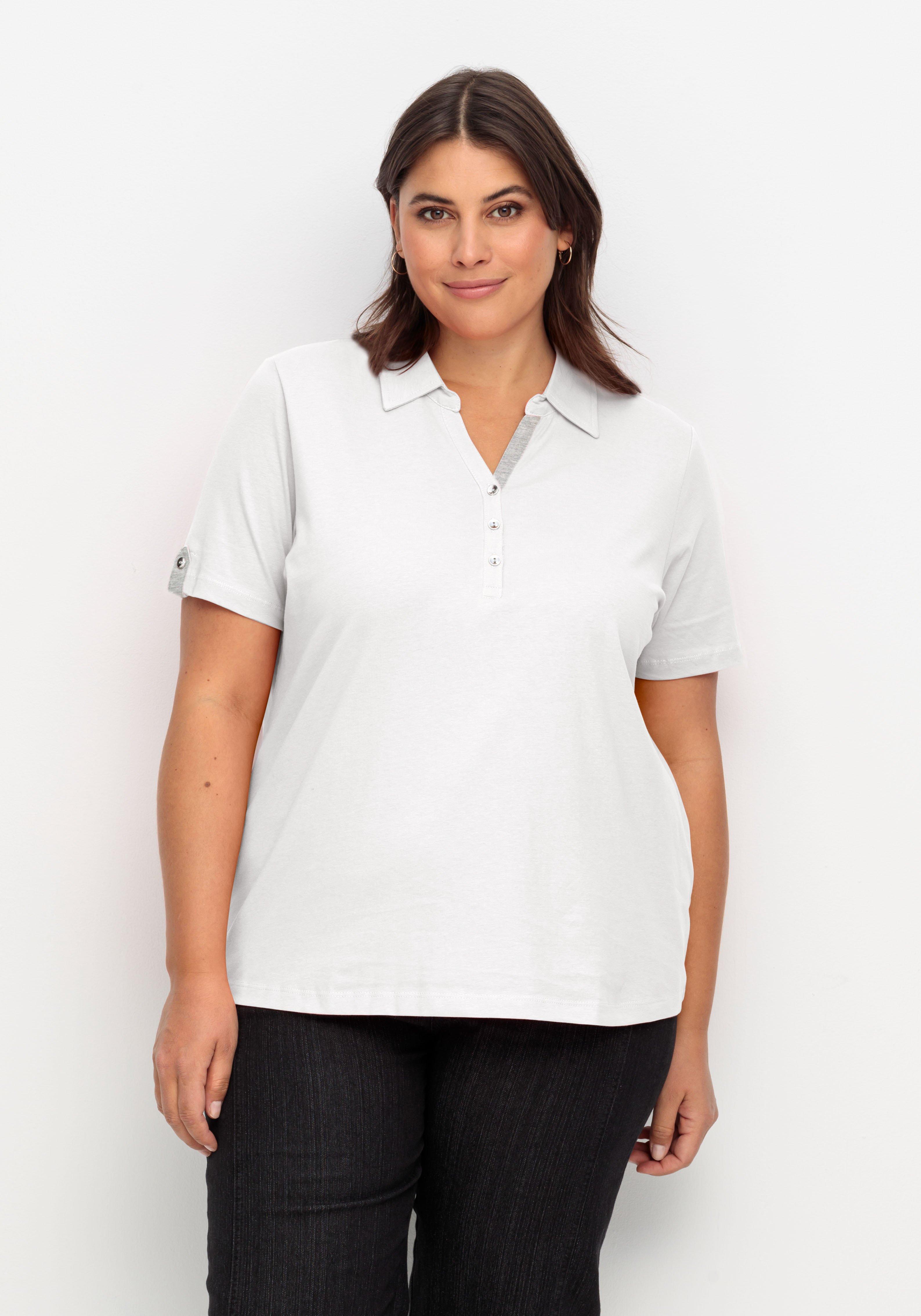 Poloshirt mit kurzem Arm und Kontrastdetails