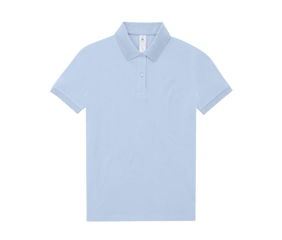 B&C BCW461 - Polo Femme Élégant en Coton Pré-Rétréci