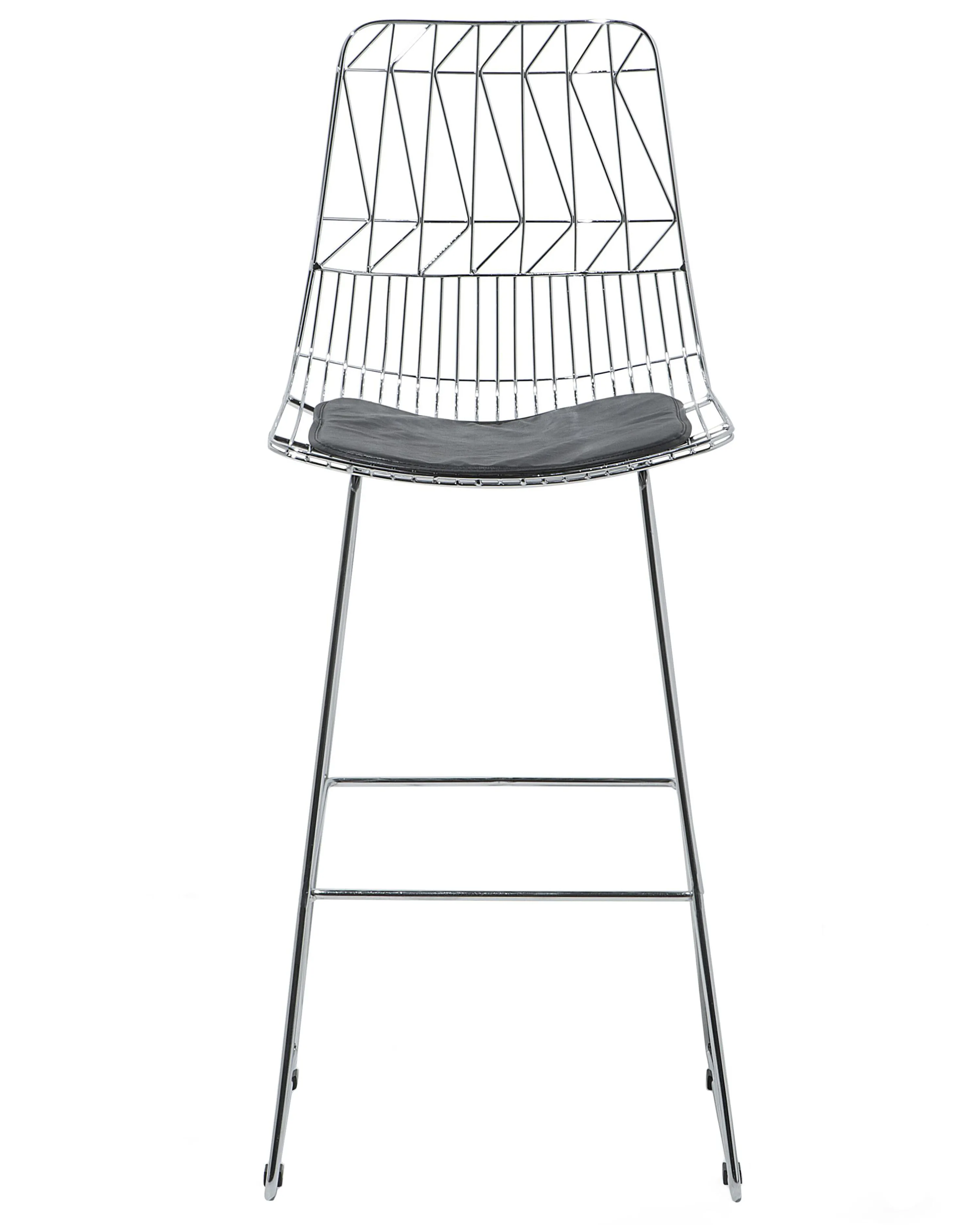 Set van 2 barstoelen PRESTON Metaal Zilver