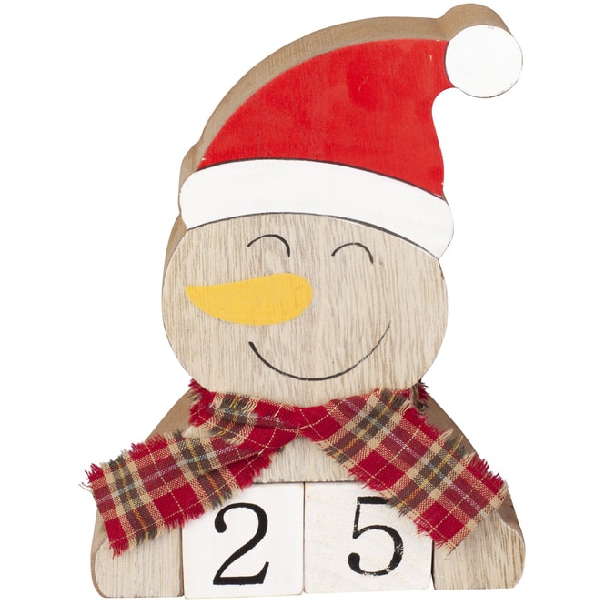 Schneemann - aus Holz - ca. 12,5 x 16,5 cm